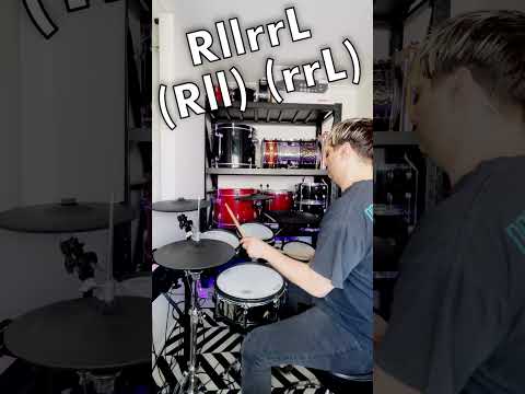 Six Stroke Roll Improv #shortsvideo #shorts #shortsfeed #drums #chops #drumlessons #drumlesson