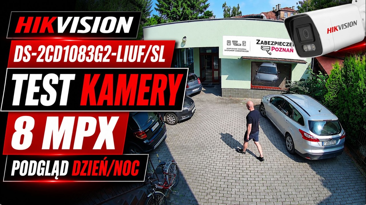 Test kamery Hikvision DS-2CD1083G2-LIUF/SL 8 Mpx - podgląd dzień i noc