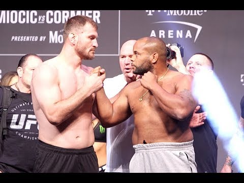 UFC 226 weigh-in staredowns