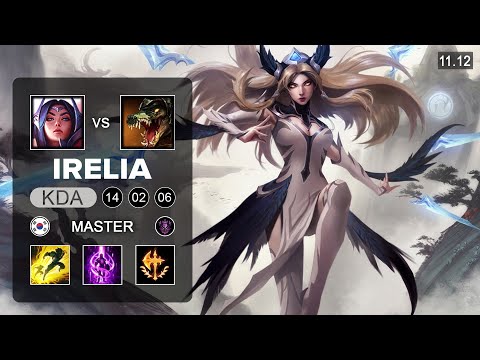 Irelia Top vs Renekton - KR Master Patch 11.12