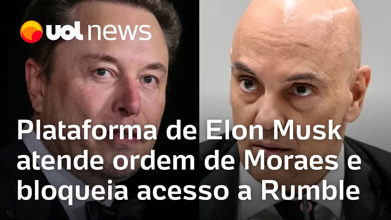 Starlink, de Elon Musk, bloqueia acesso ao Rumble por ordem de Moraes; entenda o que aconteceu