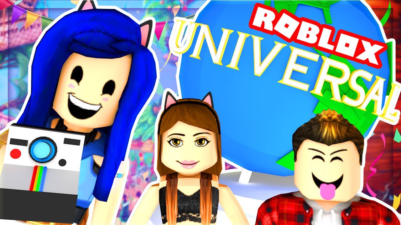 Our First Time At Universal Studios In Roblox We Jump Off A
