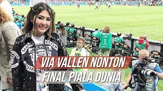 Via Vallen Bagikan Momen saat Nonton Langsung Laga Final Piala Dunia 2018 antara Prancis Vs Kroasia