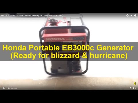 Honda Portable EB3000c Generator (Ready for blizzard...