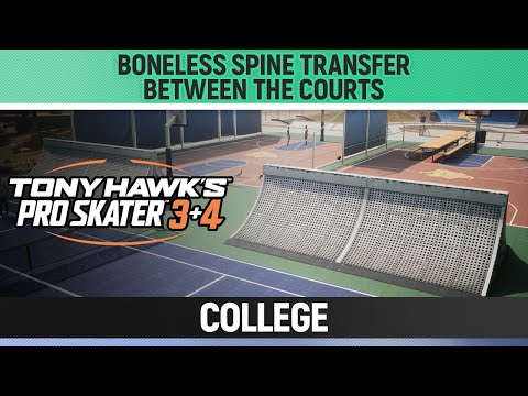 Tony Hawk's Pro Skater 3+4 - College - Boneless Spine Transfer Between the Courts