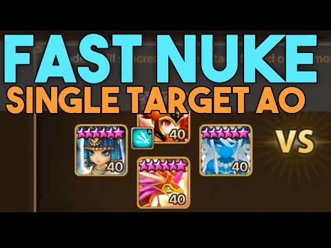 Fast Nuke: Single Target Arena Offense in Summoner's War featuring Vanessa, Bastet, Perna, Theomars