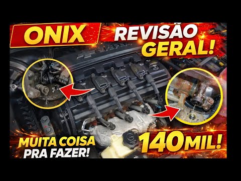 ONIX COM 140MIL KM, Troca de Correia, Válvula Termostática, Vazamentos e Suspensão