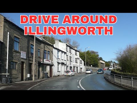 Drive Around Illingworth Calderdale West Yorkshire England