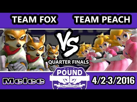 Pound 2016 - Team Fox Vs. Team Peach - Mono-Character Crews - SSBM