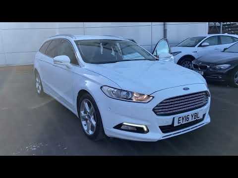 Ford Mondeo 2.0 TDCi Titanium Estate 5dr Diesel Powershift  (150 ps) Walkaround Frozen White