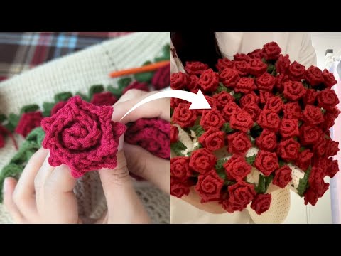 How to crochet this rose – free tutorial