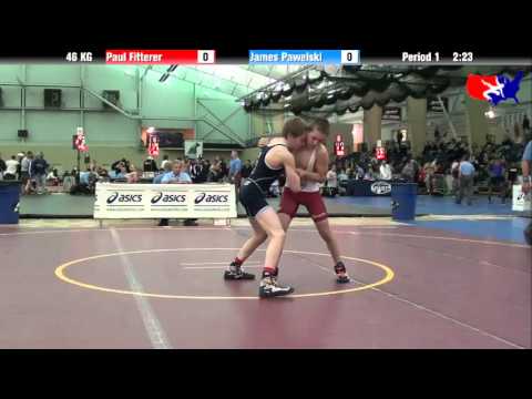 Paul Fitterer vs. James Pawelski at 2013 ASICS FILA Cadet Nationals - GR