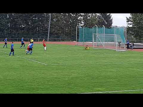 SV Langensteinbach - VfR Mannheim / Das 0:1 durch Ali Ibramimaj