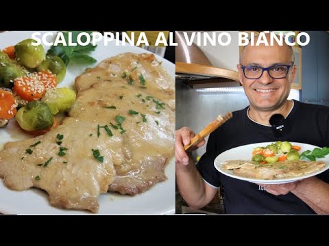COME FAI LE SCALOPPINE AL VINO BIANCO ? ?  ricetta scaloppine al vino in 5 minuti SALVA CENA 4 EURO