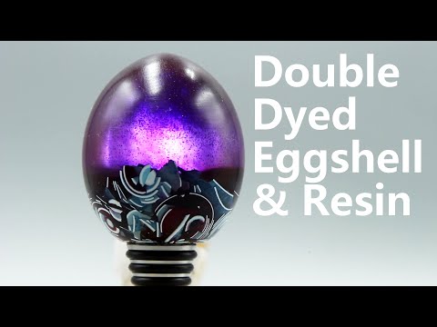 Double Dyed Eggshell & Resin.