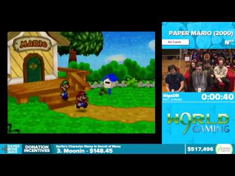 Paper Mario by GigaDB in 3:04:16 - Awesome Games Done Quick 2016 - Part 121