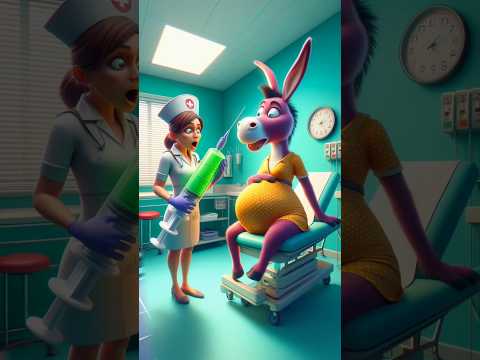 🥰 Evolution of baby:Donkey’s Delivery Day Gets Unexpected Twist! 0 Lm ✅#cat #cute #love #shorts