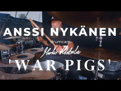 MARKO HIETALA Anssi Nykänen 'War Pigs' (Black Sabbath) drumcam / Tuhdimmat Tahdit 5.7.2024