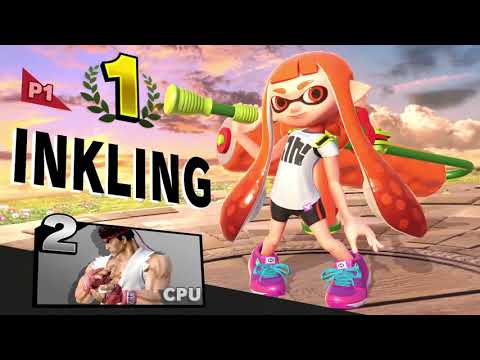 Super Smash Bros. Ultimate (Inkling Girl Vs. Ryu)