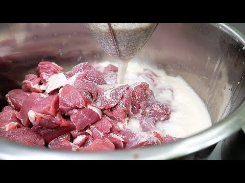 Thai mat - Utsökt Nötkött Curry Bangkok Thailand