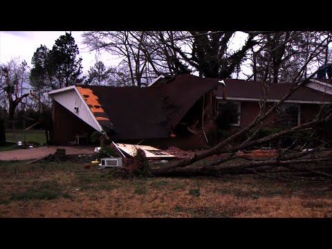 A tornado roared into southeast Alabama and killed at least 22 people and injured several others Sunday, part of a severe storm system that caused catastrophic damage and unleashed other tornadoes around the Southeast. (March 4)