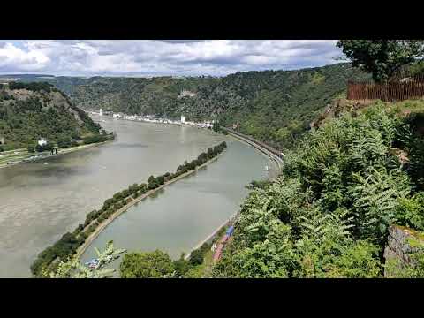 Video Blick Loreley auf St  Goarshausen