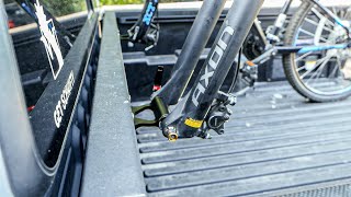 Simple Bike Fork Mount for a Toyota Bed Rail System