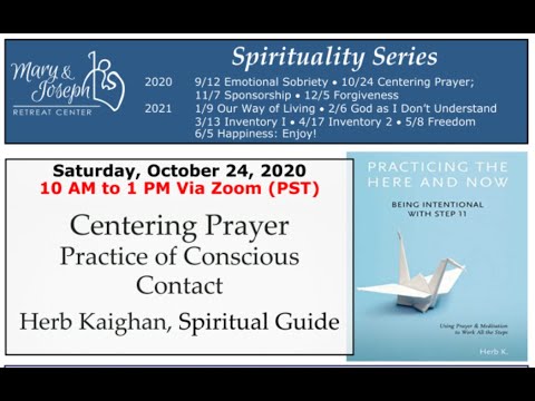 Centering Prayer: Practicing Conscious Contact