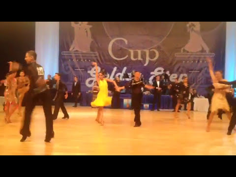 Kirill Osetrov and Iudina Sofia. Golden Step 2016. Cha-cha-cha