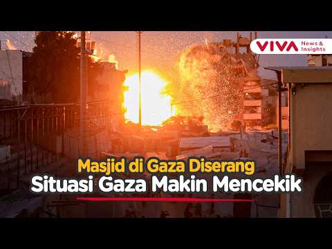 Geger! Detik-Detik Rudal Israel Hantam Masjid di Kota Gaza