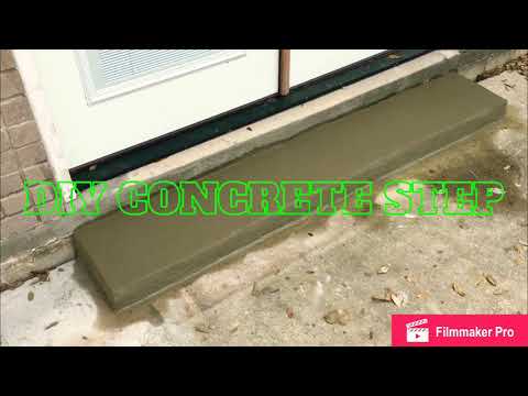 Diy concrete step