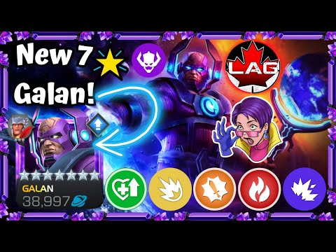 NEW 7🌟GALAN GAMEPLAY!! Max 999 Harvest Damage Comparison Ranks 1/2/3 vs 6-Star! Armor Cheese! - MCOC