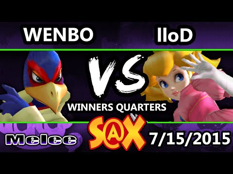 S@X 106 - Wenbobular (Falco) Vs. VGz | lloD (Peach) SSBM Winners Quarters - Smash Melee