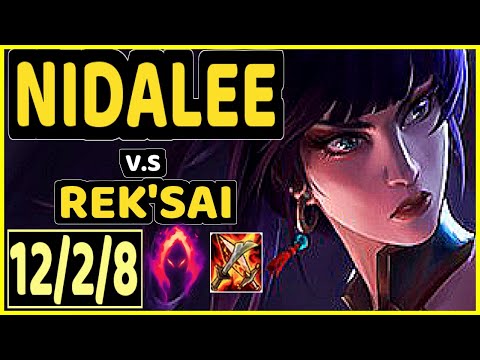 CINKROF (NIDALEE) vs REK'SAI - 12/2/8 KDA JUNGLE GAMEPLAY - EUW Ranked GRANDMASTER
