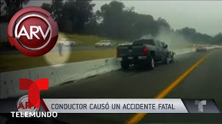 Conductor provocó un accidente fatal | Al Rojo Vivo