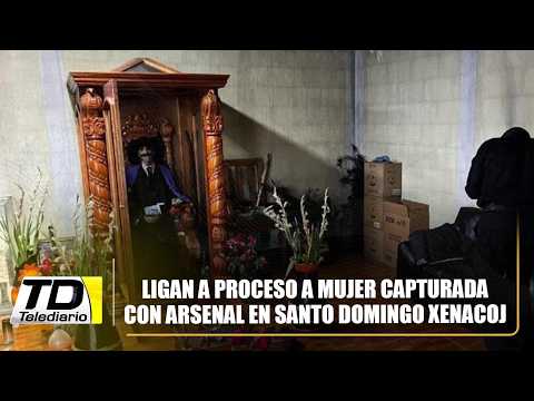 Ligan a proceso a mujer capturada con arsenal en Santo Domingo Xenacoj