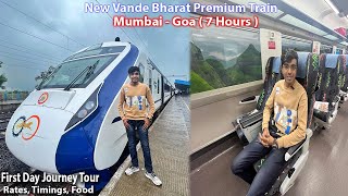 Goa Vande Bharat Train 😍 First Day Journey | Mumbai to Goa in Just 7 Hours | Detailed Tour