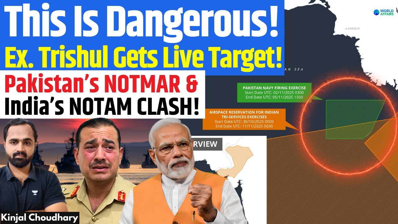 Sir Creek Heats Up! Pakistan NOTMAR Overlaps With India’s Ex Trishul Zone! Kinjal