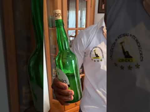 Origen y Uso de la Botella de Sidra.SALVADOR ONDÒ CAMPEÒN ESCANCIADOR⭐️
