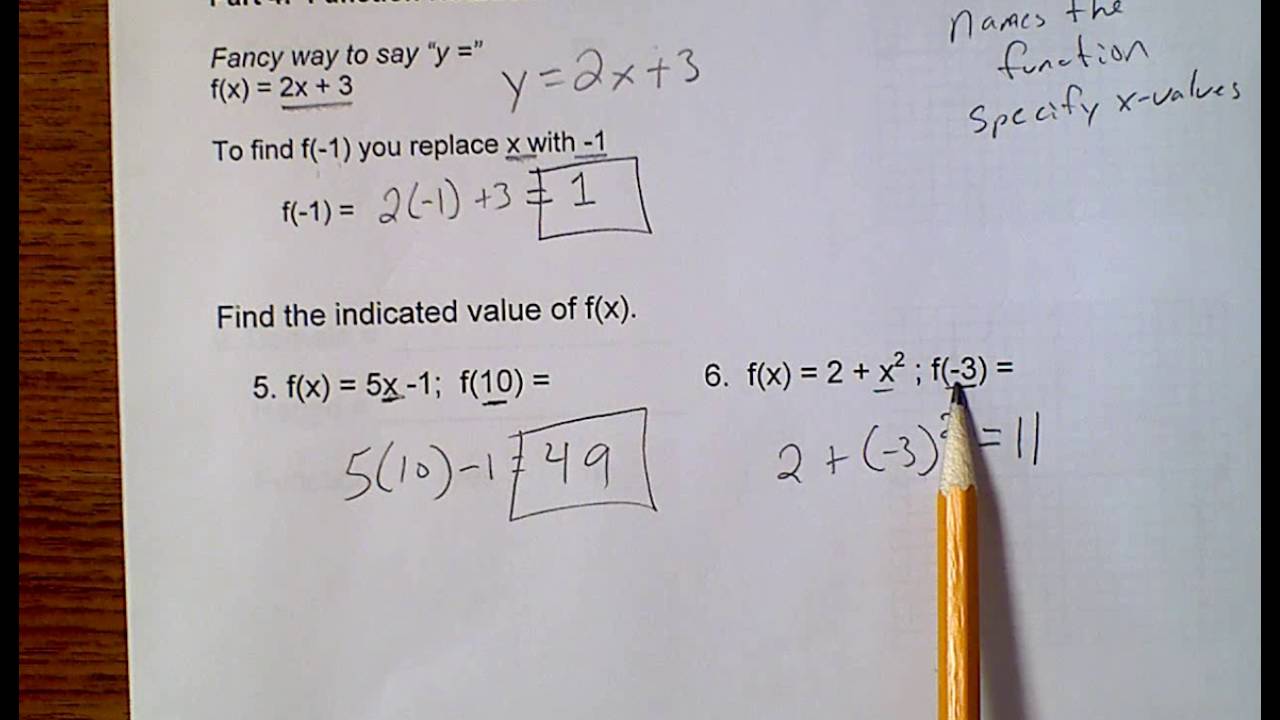 Math Models (Topic 4-1) Relations and Functions