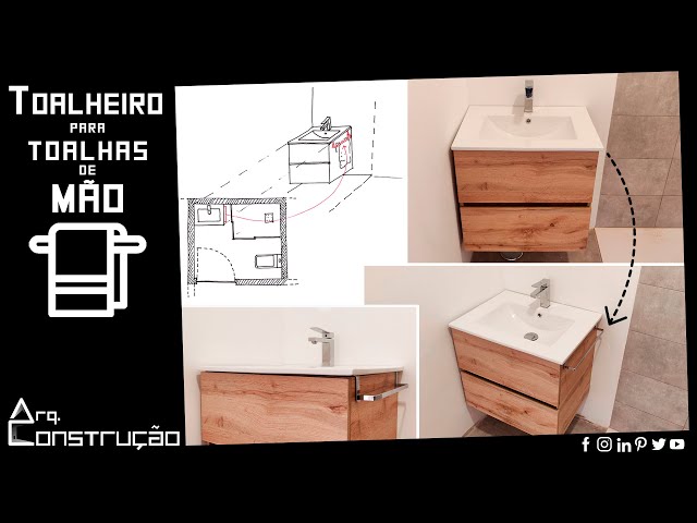 Um TOALHEIRO muito simples, económico e elegante! Ora vê esta solução prática para toalhas de mão