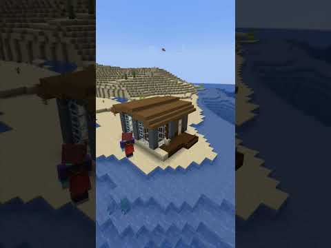 Insane Beach House in Minecraft! #minecraft