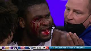 Isaiah Stewart and Lebron James Fight | Lebron James Ejected | Pistons VS Lakers video
