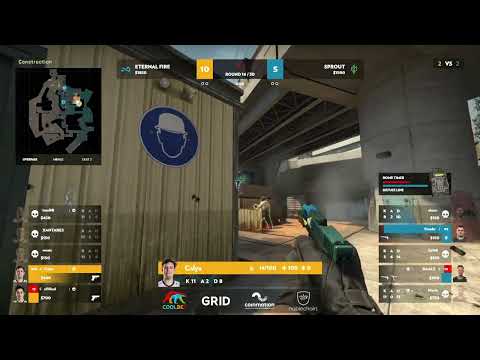 Calyx - 1vs2 clutch (T - post-plant situation) top moments game | (CS:GO)