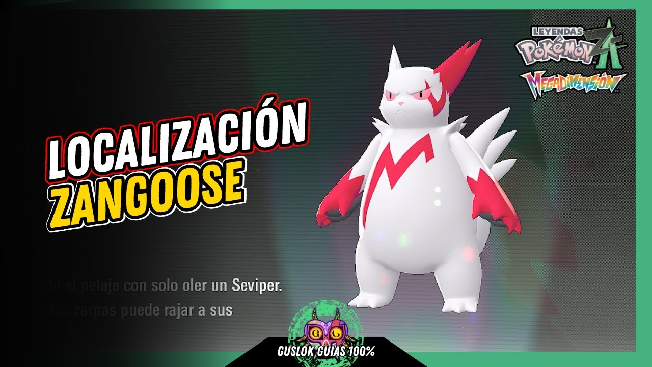 Leyendas Pokemon: Z-A Megadimension – UBICACIÓN de ZANGOOSE 💯 | GUÍA 100% 🏆 Leyendas Pokemon: Z-A Megadimension – UBICACIÓN de ZANGOOSE 💯 | GUÍA 100% 🏆