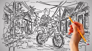 Download lagu Relaxing Pencil Drawing & Sketch Art | Childhood Memories mp3