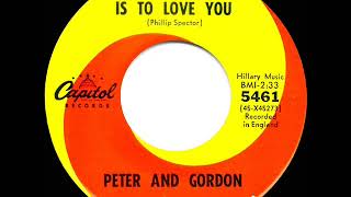 1965 HITS ARCHIVE: To Know You Is To Love You - Peter &amp; Gordon
