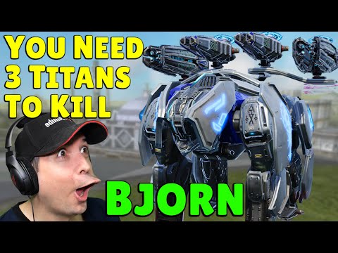 NEW Titan BJORN already breaking War Robots Live Server Gameplay WR
