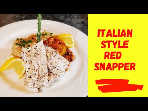 Italian Style Red Snapper | 10-MINUTE Easy Dinner Recipe