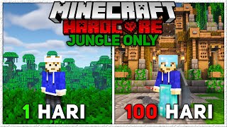 Download lagu 100 Hari Di Minecraft HARDCORE Tapi Jungle Only Dan Ini Yang Terjadi mp3